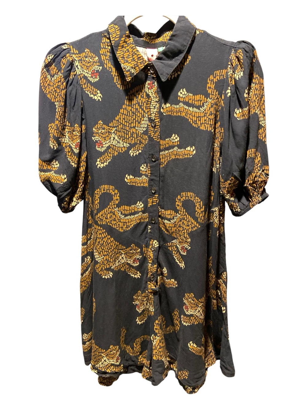 Farm Rio leopard print romper size medium